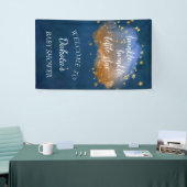 Twinkle Little Star | Navy Blue Copper Gold Dust Spandoek (Beurs)