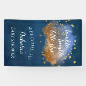 Twinkle Little Star | Navy Blue Copper Gold Dust Spandoek (Horizontaal)