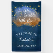 Twinkle Little Star | Navy Blue Copper Gold Dust Spandoek (Verticaal)