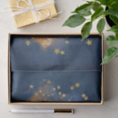 Twinkle Little Star | Navy Blue Copper Gold Dust Tissuepapier (Geschenk)