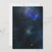 Twinkle Little Star Navy Gold Baby shower Digitaal Kaart (Achterkant)