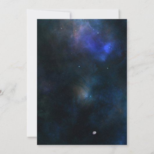 Twinkle Little Star Navy Gold Baby shower Digitaal Kaart (Achterkant)