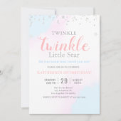 Twinkle Little Star Neutral Girl & Boy Verjaardag Kaart (Voorkant)