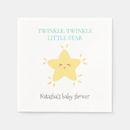 Twinkle Little Star Nursery Rhyme Baby shower Servet