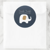 Twinkle Little Star Olifant Baby shower Stickers (Tas)