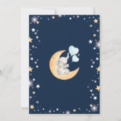 Twinkle Little Star Olifant Maan Baby Shower Jonge Kaart (Achterkant)