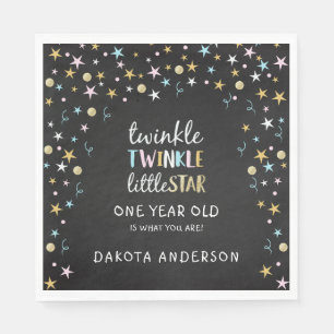 Twinkle Little Star One Year is wat je bent! Servet