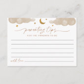 Twinkle Little Star Ouderschap Tips Advies Kaart (Voorkant)