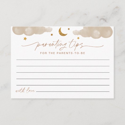 Twinkle Little Star Ouderschap Tips Advies Kaart (Voorkant)