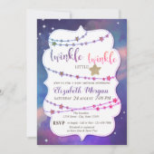 Twinkle Little Star Paint Splash Baby shower Kaart (Voorkant)