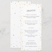 Twinkle Little Star Party / Douche Menu (Voorkant / Achterkant)