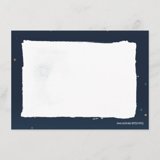 Twinkle Little Star Photo Baby shower Dank u Notitiekaartje (Achterkant)
