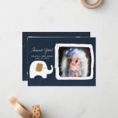 Twinkle Little Star Photo Baby shower Dank u Notitiekaartje (Voorkant / Achterkant in situ)