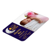 Twinkle Little Star Photo Birth Announge Magneet (Linkerzijde)