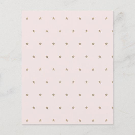 Twinkle Little Star Pink Baby Predictions & Advice (Achterkant)