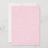 Twinkle Little Star Pink & Gold Girls 1e verjaarda Kaart (Achterkant)