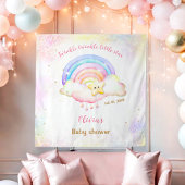 Twinkle Little Star Rainbow Baby shower Achtergron Wandkleed