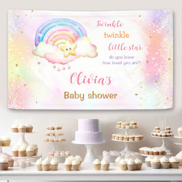 Twinkle Little Star Rainbow Baby shower Spandoek