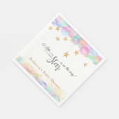 Twinkle Little Star Rainbow Bubbles Baby shower Servet (Hoek)