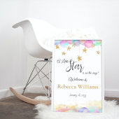 Twinkle Little Star Rainbow Bubbles Baby shower Spandoek