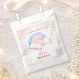 Twinkle Little Star Rainbow Girl Baby shower Bedankzakje