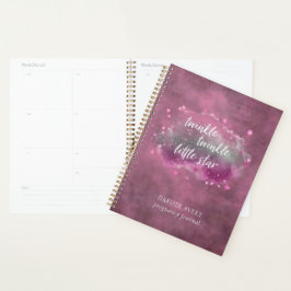 Twinkle Little Star | Roze Mint Green Zwangerschap Planner