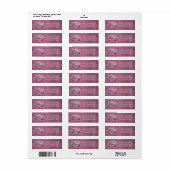 Twinkle Little Star | Roze Zilver Grijs Adres Etiket (Full Sheet)