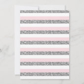 Twinkle Little Star Roze Zilveren Verjaardag Uitno Kaart (Achterkant)