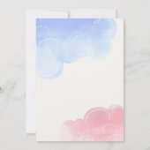 Twinkle Little Star Schattige Beer Genderonthullin Kaart (Achterkant)