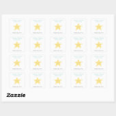 Twinkle Little Star Schattige kinderkamer Rhyme Ba Vierkante Sticker (Vel)