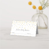 Twinkle Little Star Shower Reception | Grijs Plaatskaartje (Achterkant)