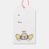 Twinkle Little Star Snowman Angel Gift Labels Cadeaulabel (Achterkant)