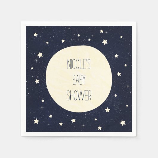 Twinkle Little Star Starry Sky Baby shower Servet (Voorkant)