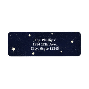 Twinkle Little Star Sterrenhemel Baby Shower Etiket