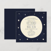 Twinkle Little Star Sterrenhemel & Maan Baby Showe Kaart (Voorkant / Achterkant)