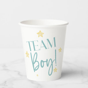 Twinkle Little Star Team Boy Blauw Geslacht onthul Papieren Bekers