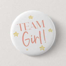 Twinkle Little Star Team Boy Blauw Geslacht onthul Ronde Button 5,7 Cm