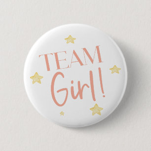 Twinkle Little Star Team Boy Blauw Geslacht onthul Ronde Button 5,7 Cm