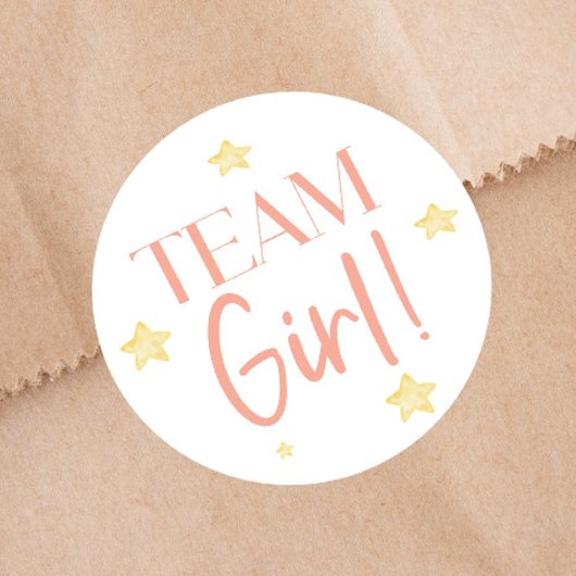 Twinkle Little Star Team Boy Blauw Geslacht onthul Ronde Sticker