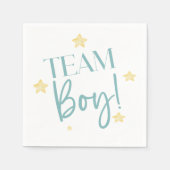 Twinkle Little Star Team Boy Blauw Geslacht onthul Servet (Voorkant)