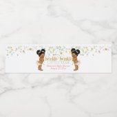 Twinkle Little Star Twin Meisjes Puffs Waterfles Etiket (Enkel label)