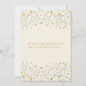 Twinkle Little Star Twins Baby shower roze & blauw Kaart (Achterkant)