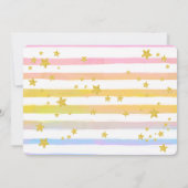 Twinkle Little Star TWO 2e Verjaardag uitnodiging (Achterkant)