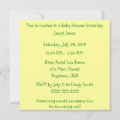 Twinkle Little Star Unisex Baby Shower-uitvindinge Kaart (Achterkant)