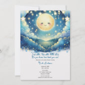 Twinkle Little Star Waterverf Baby shower Kaart (Voorkant)