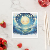 Twinkle Little Star Waterverf Baby shower Servet (Insitu)