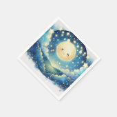 Twinkle Little Star Waterverf Baby shower Servet (Hoek)