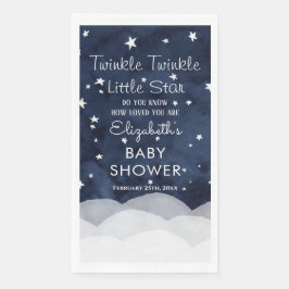 Twinkle Little Star Whimsical Baby shower Paper G Servet