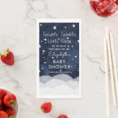 Twinkle Little Star Whimsical Baby shower Paper G Servet (Insitu)