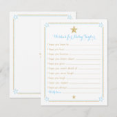 Twinkle Little Star wil Baby Blue Gold (Voorkant / Achterkant)